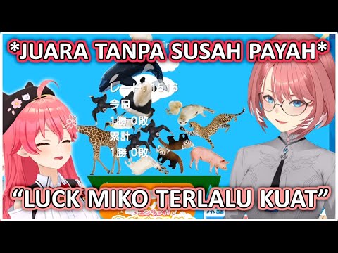 Perjalanan MIKO Menjuarai Tournament Dengan Menggunakan Kekuatan Keberuntungan | (Hololive Clips)