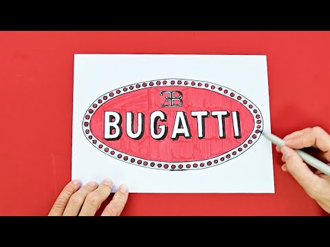 How to draw Bugatti Logo