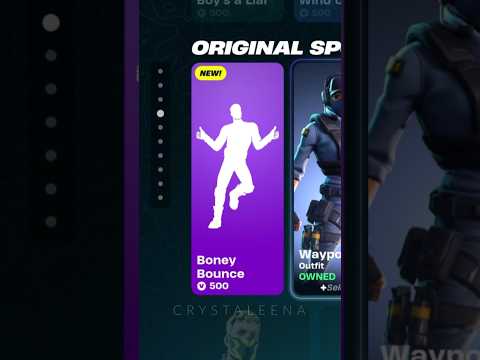 The NEW “Boney Bounce” ICON Emote #FortniteDance #Crystaleena #fortnitelego #imaginedragons #shorts