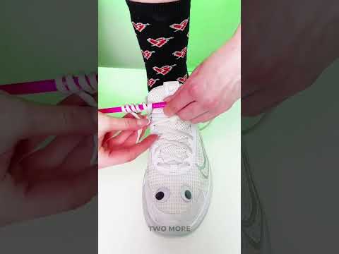 Magic of Your Shoelaces 👟🌠 Mind-Blowing Tricks You Need to Try! #diy #shoes