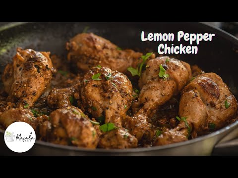 EASY LEMON PEPPER CHICKEN INDIAN STYLE | HOW TO MAKE JUICY LEMON PEPPER CHICKEN DRY FRY #asmr