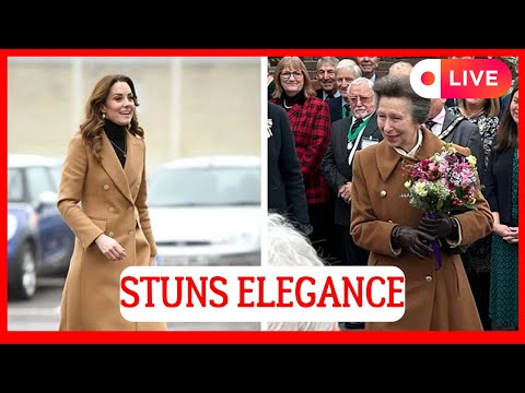 ROYALS IN SHOCK! PRINCESS ANNE STUNS IN A SCULPTURAL COAT INSPIRED BY KATE’S STYLE