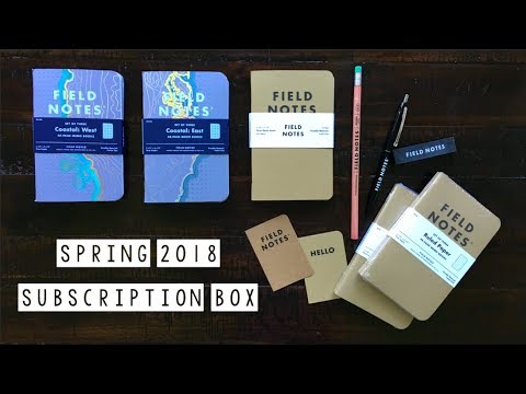 Field Notes Spring 2018 Subscription Box