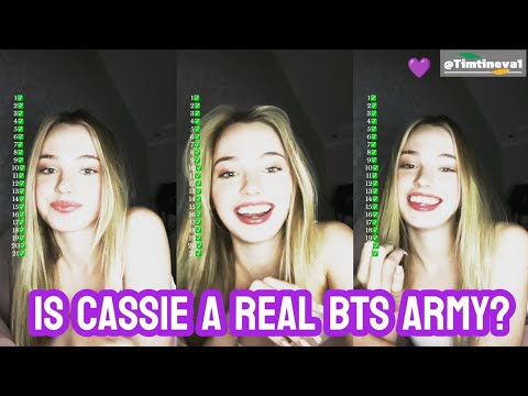 Is Cassie a real Bts army? 💜 #crazycasa #timtin #Bts