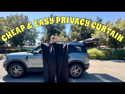 Living In My Car | Cheap & Easy Privacy Curtain