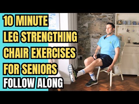 10-Minute Easy Chair Exercises for Seniors - Simple Moves for Stronger Legs at Home - Chair Workout