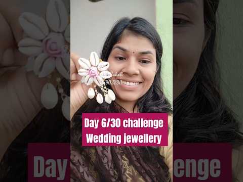 Day 6/30 wedding jewellery #shortfeed #shorts#shortvideo #wedding #haldi #mehandi #bride#handmade