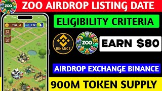 Zoo Airdrop Earn $500 USDT | Listing Date | Eligibility Criteria | Zoo Airdrop New Update