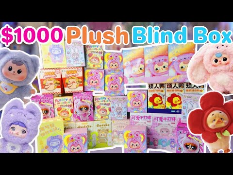 $1000 PLUSH BLIND BOX UNBOXING!! *♡* BABY THREE, SANRIO, ZZOTON, AND SO MUCH MORE!!