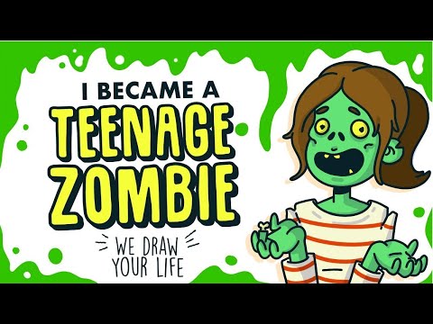 I became a zombie 🧟 Halloween Special 🎃 Draw My Life | My Life Sucks