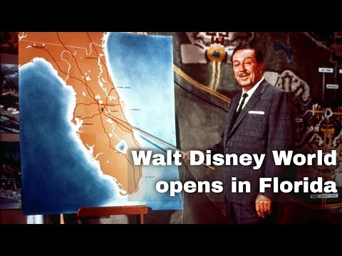 1st October 1971: Walt Disney World officially opens it doors to the public in Orlando, Florida