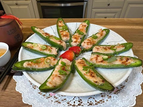 [ 百花餡釀尖椒  ] - 傳統美食，繼續以百花餡分享菜式，餡料爽口而美味，料理簡單，用途廣泛。