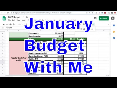 January 2020 Budget Plan With Me | Dave Ramsey Inspired Zero Based Budgeting