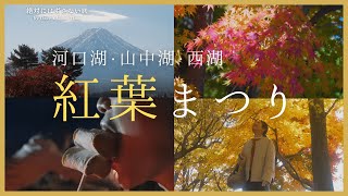 【山梨 | 紅葉まつり】河口湖紅葉まつり ・山中湖紅葉まつり・西湖を1日で巡る旅