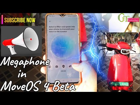 Megaphone feature in ola MoveOS 4 beta | how to use OLA MoveOS 4.0 80p beta megaphone function guide