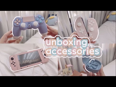 ✨ an asmr-ish gaming accessories pr haul || pamu, hex gaming, skull&co, funlab + stickietech [ad]