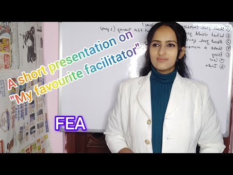 Presentation on "My favourite facilitator" ll How to give speech ll FEA ll Pooja karn