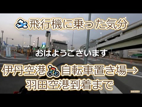 飛行機に乗った気分🛫自転車で空港まで出勤　ストレスなく搭乗できるのか?