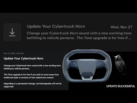 Tesla Cybertruck Permanent Horn Tone Update "Upgrade". I Did it So You Don't Have To