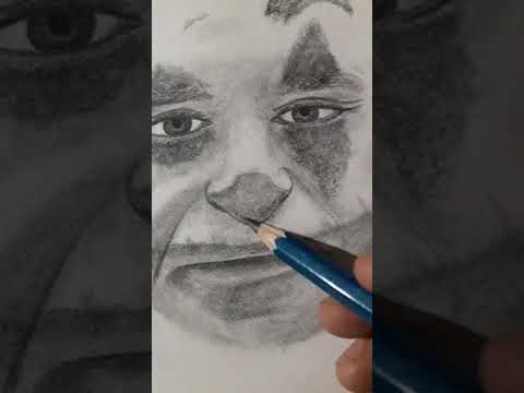 Drawing sketch of Joaquin Phoenix | Joker | #shorts #joker