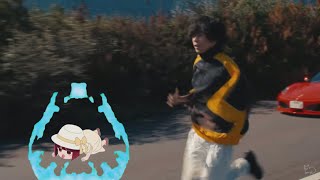 Juuso-chan running alongside Yonezu Kenshi