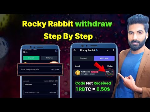 Rocky Rabbit withdraw process | withdrawal kaise kare | tonkeeper | withdraw receive | #rbtc