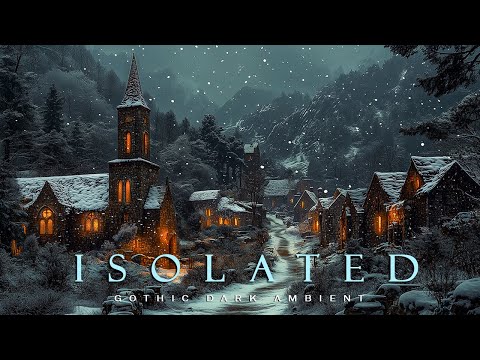 Lost in a snowy path leading to village in the mountains | Dark Academia Winter Ambience