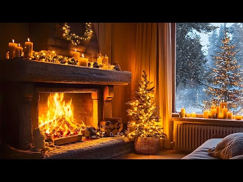 BEAUTIFUL CHRISTMAS FIREPLACE 2024 🔥Relaxing Christmas Ambience 🎅 Merry Christmas