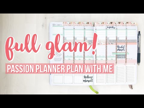 WASHI GLAM - Passion Planner Plan With Me!