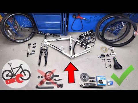 Replacing the drivetrain on a mountain bike. Servicing your bicycle in the workshop