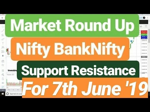 Share Market Today Nifty and NiftyBank Support and BankNifty for 7th June'19