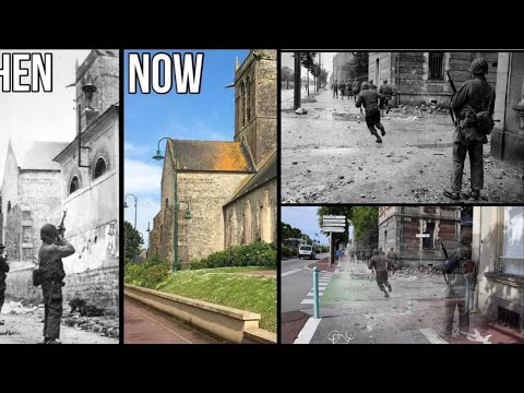 "World War II: Then and Now | Real Photos Through Time" #WWII #History #ThenAndNow #WorldWar2