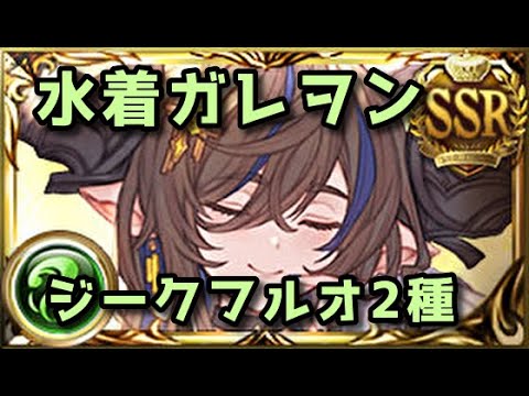 【グラブル】水着ガレヲンお試しフルオ ジークHLモンク＆ロビン型