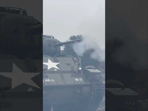 WWII Tank demonstration in Linden TN #wwii #shorts