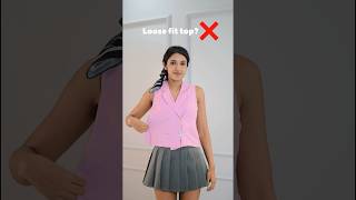 Loose top fashion hack #fashion #styleblogger #fashionhacks #stylehacks