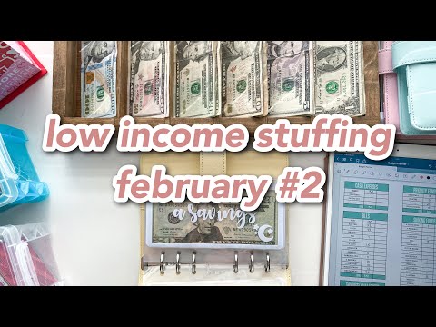 cash envelope stuffing | february #2 | low/variable income budget | sinking funds