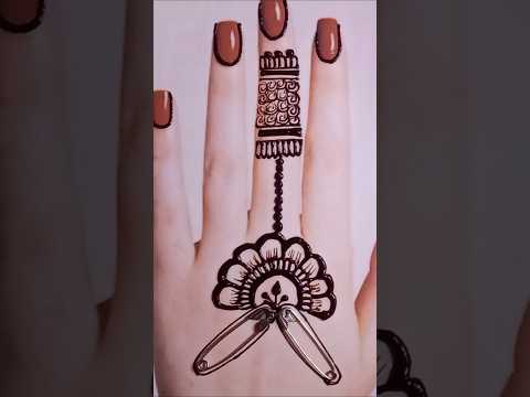 New safety 🧷 mehndi design trick #mehandi #youtubeshorts #shorts #trending #viralvideo