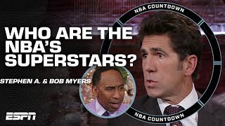 Bob Myers says Curry, LeBron & KD are the ONLY superstars 👀 Stephen A. disagrees | NBA Countdown