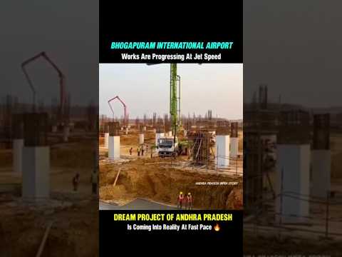 Bhogapuram Airport Terminal Building Works Are Progressing At Jet Speed 🏗️💥 #APInfraStory