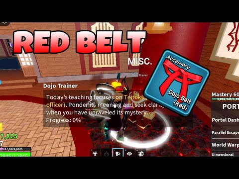 RED BELT "Dojo Trainer" - Blox Fruits Dragon Update