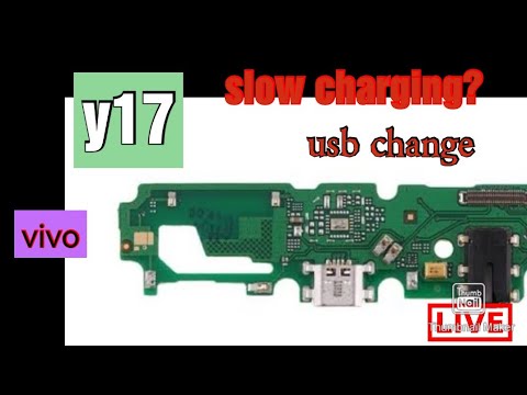 vivo Y17 charging problem ,slow charging problem ,charging port replace