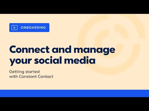 How to Connect and Manage Your Social Media in Constant Contact | Constant Contact