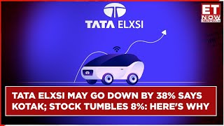 Tata Elxsi Stock Tumbles Over 8% After 4-Day Winning Streak; Brokerage Says May Fall By 38%