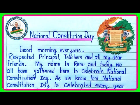 Speech on  Constitution Day in english| constitution day speech|National constitution day Speech