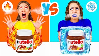 Hot vs Cold Food Challenge | Tasty Kitchen Hacks by MeMeMe Challenge