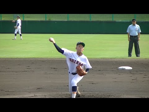 【ブレイク必至】スライダーのキレ抜群‼期待の1年生右腕  神港学園・岩崎皓斗(姫路アイアンズ)2023秋季兵庫県大会の奪三振集