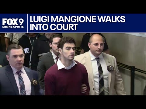 Luigi Mangione being walked into court for arraignment in NYC [RAW]