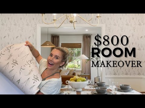 $800 Room TRANSFORMATION! Peel and Stick Wallpaper DIY