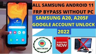 Samsung A20 frp bypass without pc