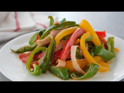 【おかずはこんなんでいい♡ピーマンパプリカマヨぽん炒め】「夏のビタミンカラー野菜は栄養たっぷり♪」野菜もりもり元気が出ます「まるめし」 |   Stir-fried Bell Peppers